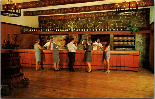 Vintage Postcard Visitors At Main Tasting Room Of Italian Swiss Colony Winery