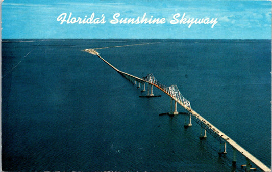 Vintage Postcard The Florida's Sunshine Skyway United States Unposted