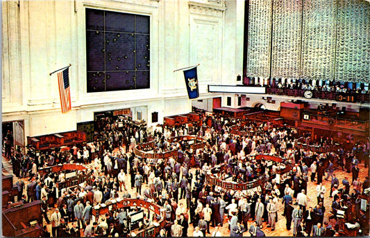 Vintage Postcard New York Stock Exchange The Nation's Market Place Unposted