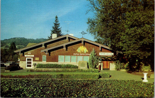 Vintage Postcard The Main Tasting Room At Italian Swiss Colony Winery Unposted