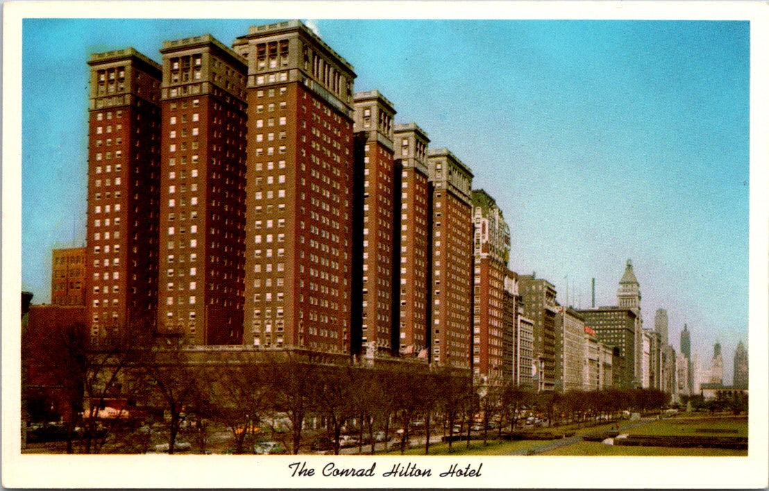 Vintage Postcard The Conrad Hilton Hotel Chicago Illinois United States Unposted