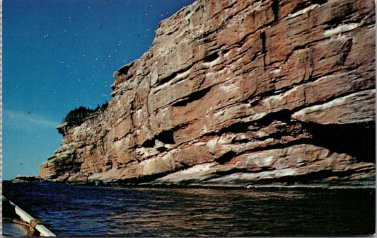 Vintage Postcard Rock Formations Bonaventure Island Perce Canada Posted 1965