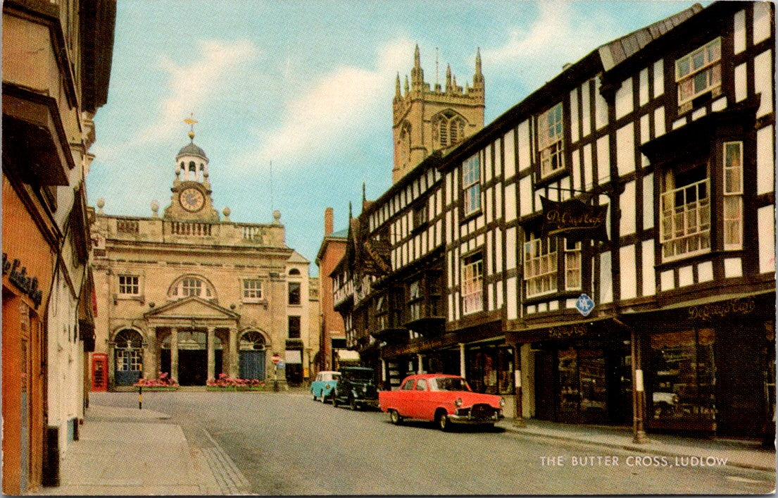 Vintage Postcard The Butter Cross Ludlow United Kingdom Unposted