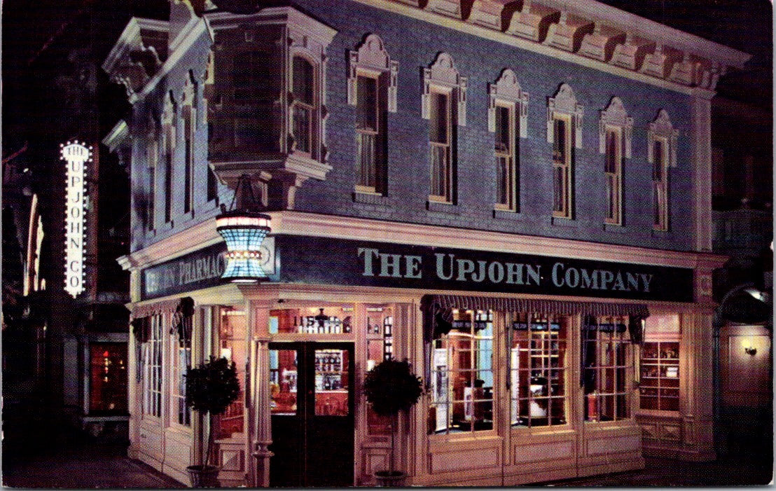 Vintage Postcard UpJohn's Company Drugstore Disneyland Michigan United States