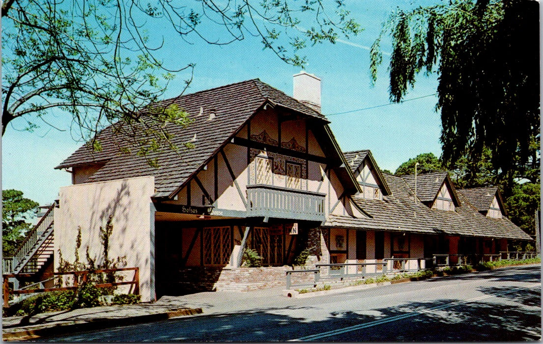 Vintage Postcard Hofsas House In Carmel By The Sea Monterey Peninsula California