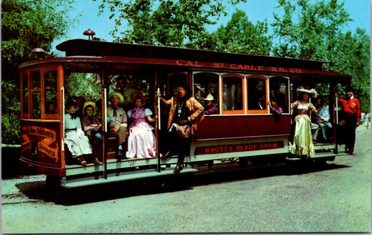 Vintage Postcard The Cable Cars Knotts Berry Farm Ghost Town California Unposted