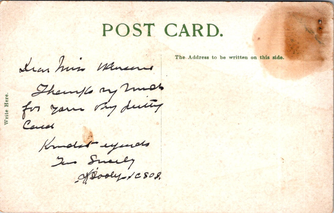 Vintage Postcard The General Post Office Of Calcutta India Unposted