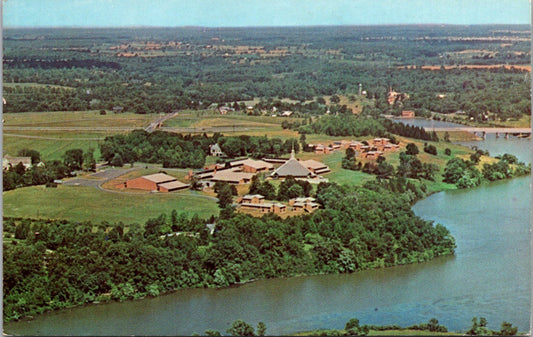 Vintage Postcard Aerial View Of Concordia Lutheran Junior College Michigan