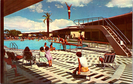 Vintage Postcard The Fabulous Paradise Pool The Sands Las Vegas Nevada Unposted