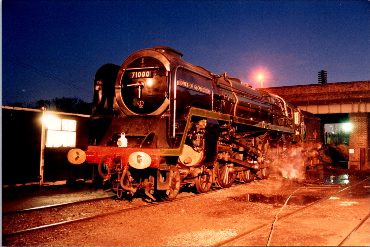 Vintage Postcard Train The Duke of Gloucester 71000 Australia Unposted