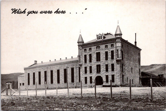 Vintage Postcard Wish You Were Here The Old Wyoming State Penitentiary Unposted