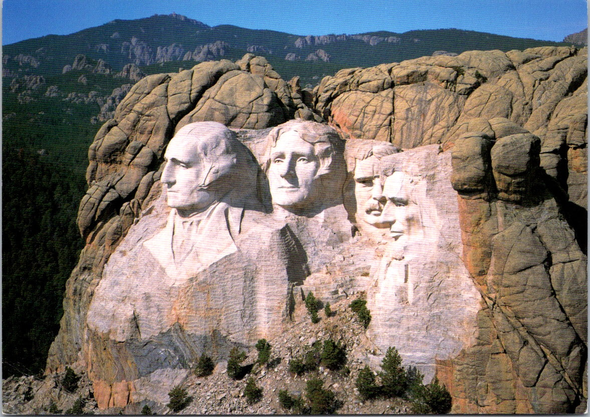 Vintage Postcard Mount Rushmore National Memorial South Dakota United States