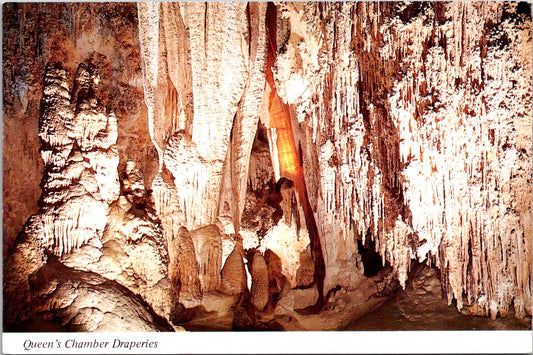 Postcard Queens Chambers Draperies Carlsbad Caverns National Park New Mexico