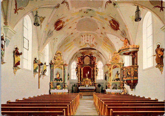 Vintage Postcard Kath Parish Church Saint Stephan Unposted