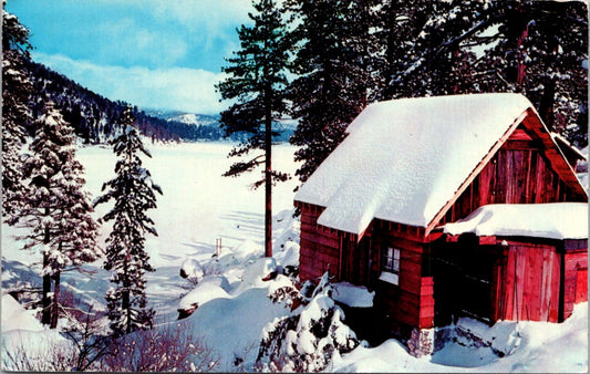 Vintage Postcard Shining White Of New Snow Turns Mountains Into Winter Fairyland