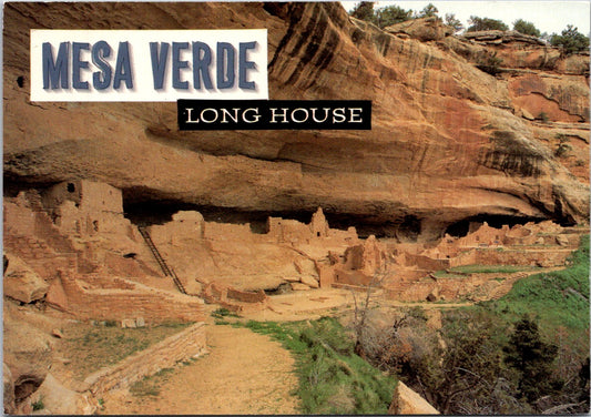 Vintage Postcard The Mesa Verde Long House Colorado United States Unposted