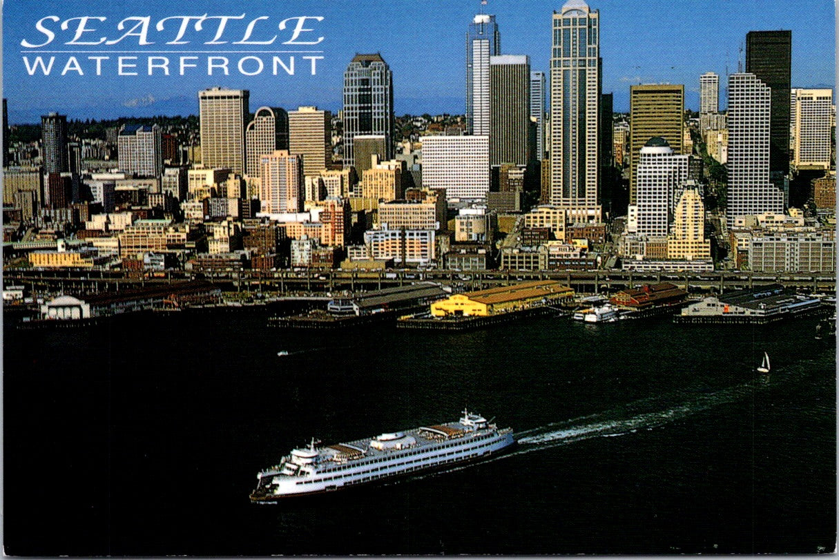 Vintage Postcard The Seattle Waterfront Washington United States Unposted