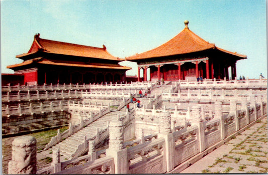 Vintage Postcard Hall Of Middle Harmony Hall Of Preserving Harmony Beijing China