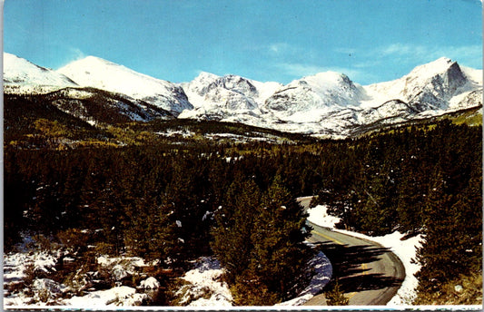 Vintage Postcard Scenic Bear Lake Road Rocky Mountain National Park Colorado