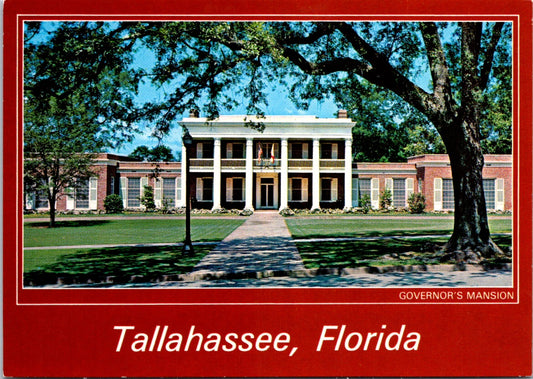 Vintage Postcard The Governor's Mansion Tallahassee Florida United States