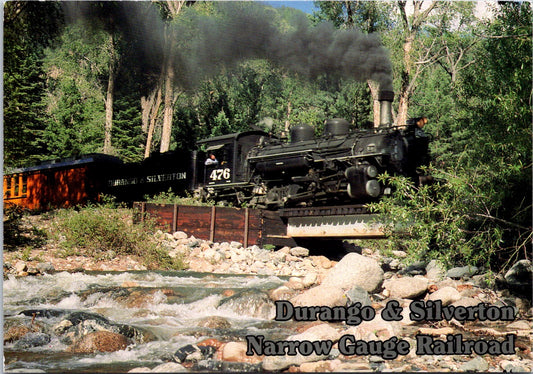 Vintage Postcard Durango & Silverton Narrow Gauge Railroad Colorado Unposted