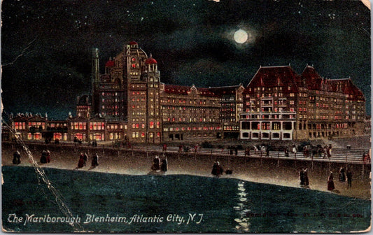 Vintage Postcard The Marlborough Blenheim Atlantic City New Jersey United States