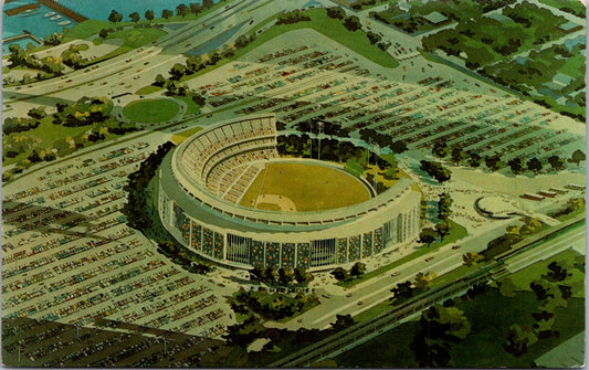 Vintage Postcard William Shea Municipal Stadium Flushing Meadow Park New York