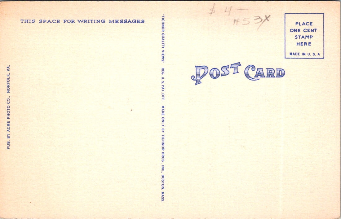 Vintage Postcard General View Ocean View Park Norfolk Virginia United States