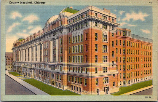 Vintage Postcard Country Hospital Chicago Illinois United States Unposted