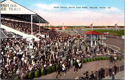 Vintage Postcard Race Truck State Fair Park Dallas Texas United States Unposted