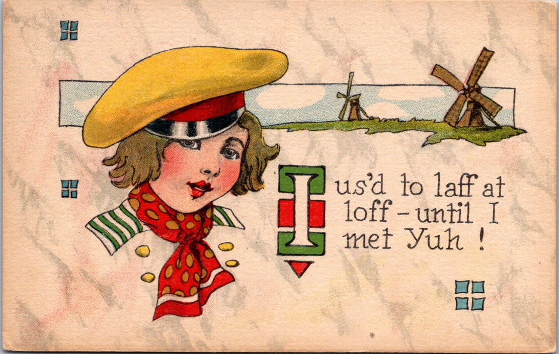 Vintage Postcard I Used To Laff At Loff Until I Met You United States Unposted