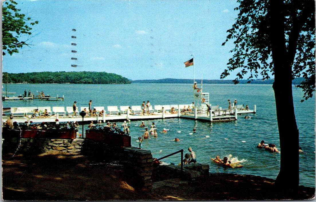 Vintage Postcard George Williams College Camp Williams Bay Wisconsin Posted 1964