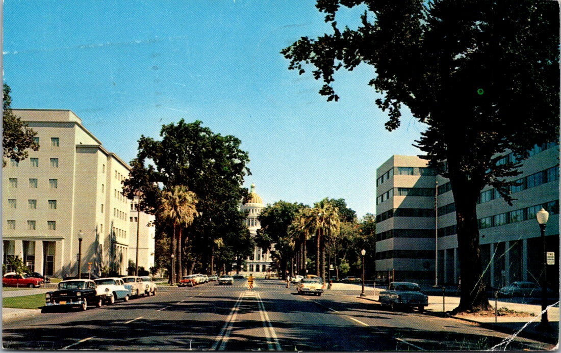 Vintage Postcard The Beautiful Golden Dome Sacramento California Posted 1959