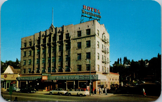 Vintage Postcard The Washington Hotel Pullman Home Of Washington State College