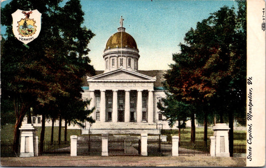 Vintage Postcard The Vermont State House Montpelier United States Unposted