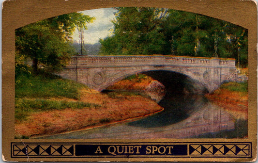 Vintage Postcard A Quiet Spot United States Posted 1909 US One Cent