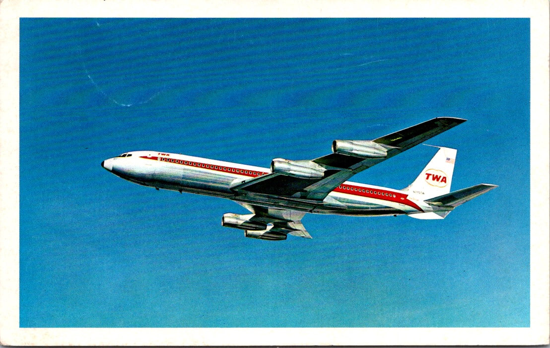 Vintage Postcard The TWA Star Stream New York United States Unposted