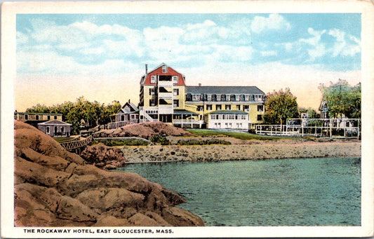 Vintage Postcard The Rockaway Hotel East Gloucester Massachusetts United States