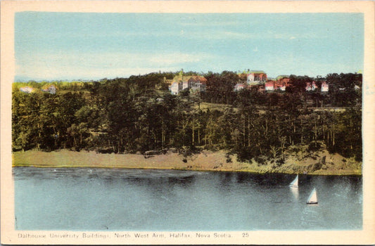 Vintage Postcard Dalhousie University Building Northwest Halifax Nova scotia