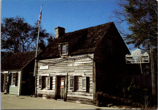 Vintage Postcard The Oldest Wooden School St. Augustine Florida United States