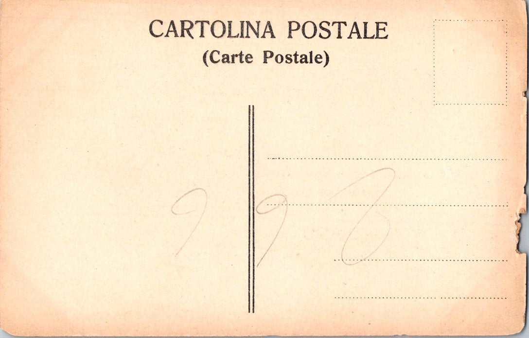 Vintage Postcard Seal Column In The Roman Gorge Rome Italy Unposted