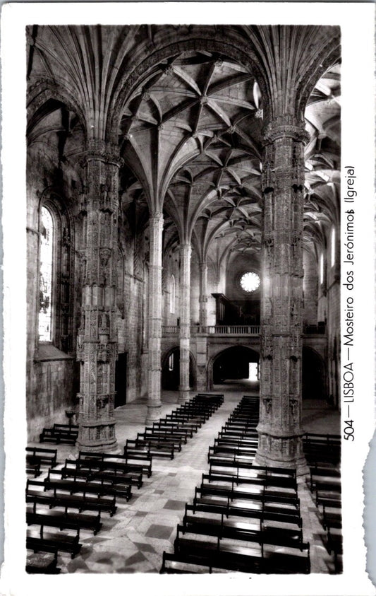 Vintage Postcard The Church Jerónimos Monastery Lisbon Portugal Unposted