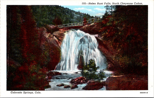 Vintage Postcard Helen Hunt Falls In Colorado United States Unposted