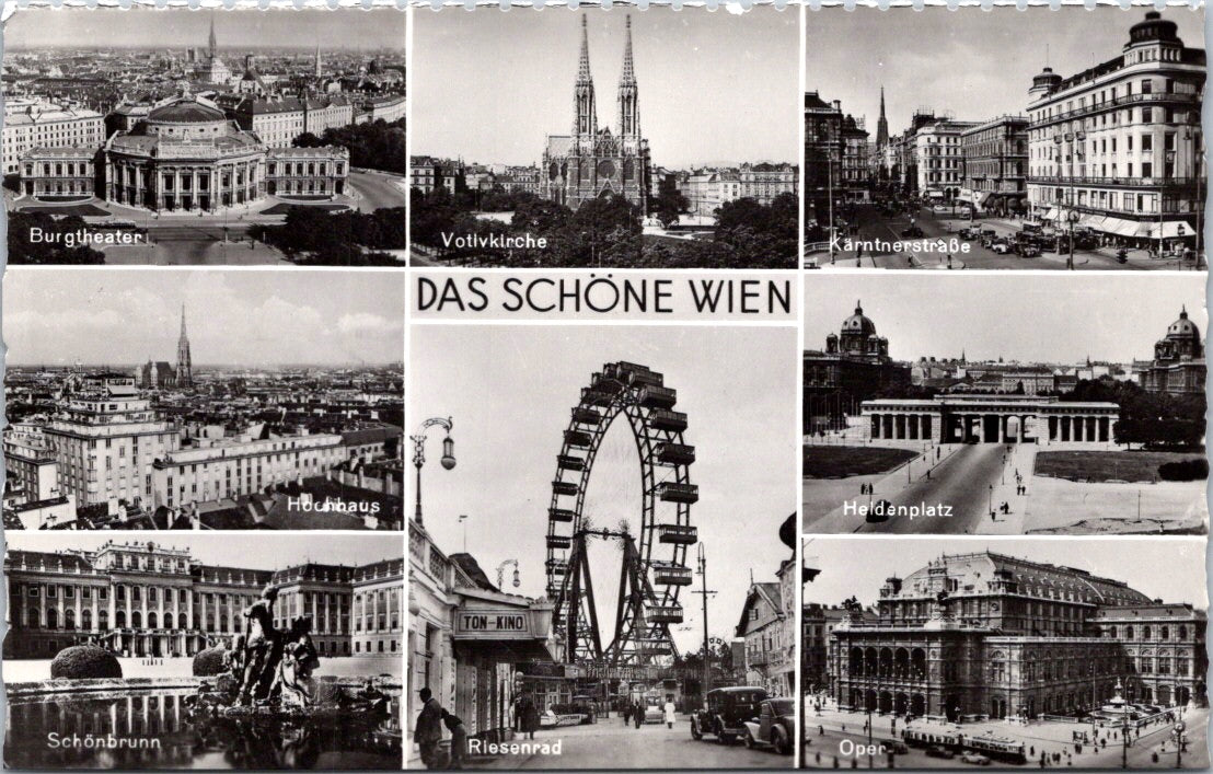 Vintage Postcard The Beautiful Place Of Vienna Austria Unposted