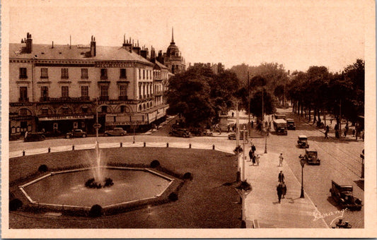 Vintage Postcard Place Jean Jaures And Avenue De Grammont Tours France Unposted