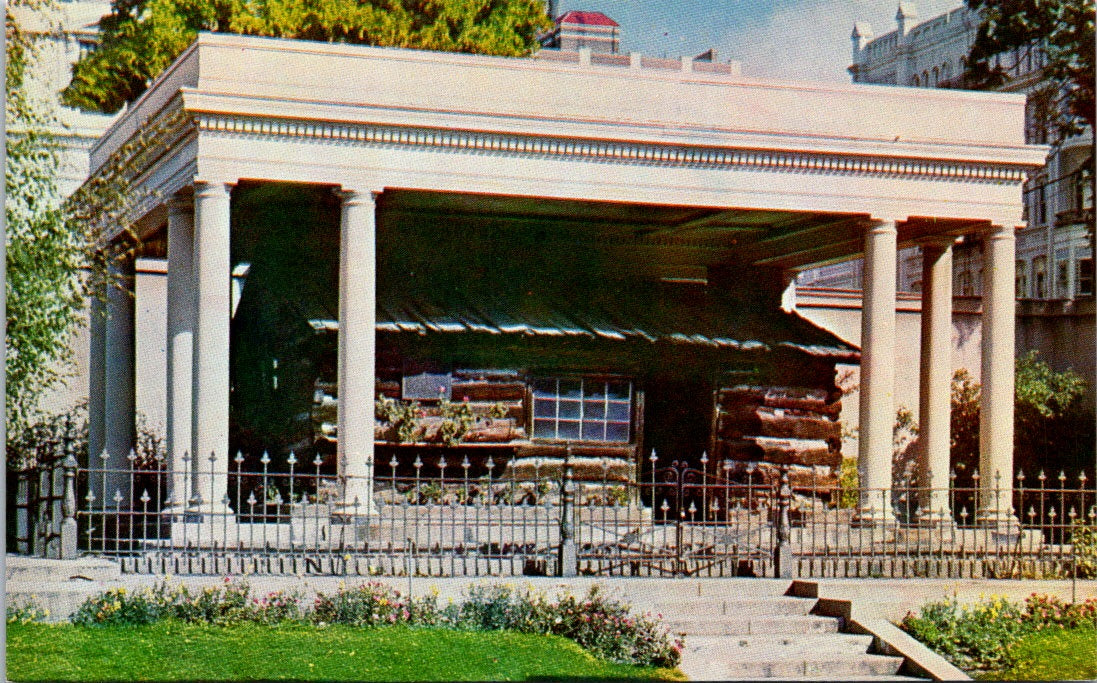 Vintage Postcard Oldest House Standing In Salt Lake City Utah United States