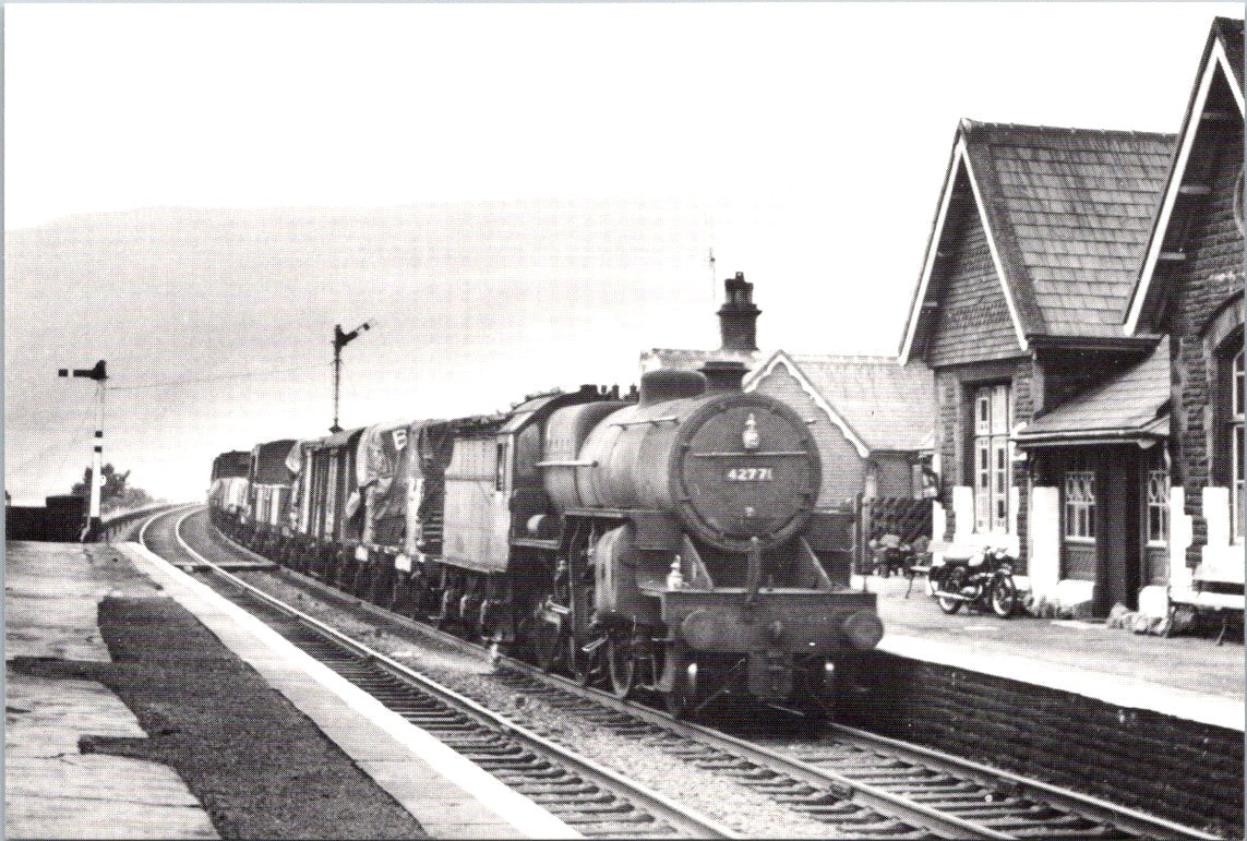 Vintage Postcard Engines No. 42771 With A Southbound Freight Train Ribblehead