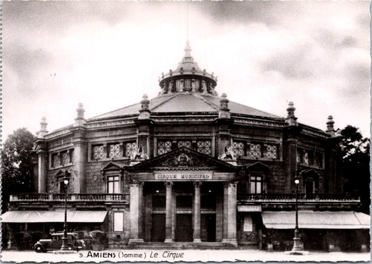 Vintage Postcard Le Cirque Municipal Amiens France Unposted