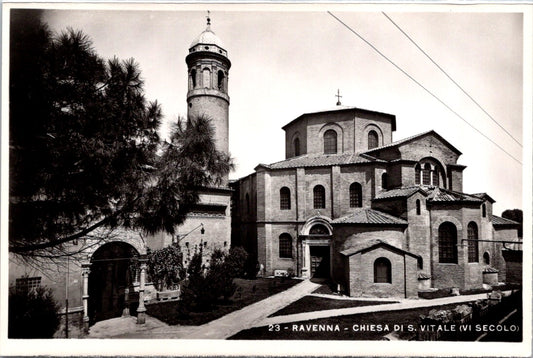 Vintage Postcard Basilica di San Vitale 6th Century Ravenna Italy Unposted