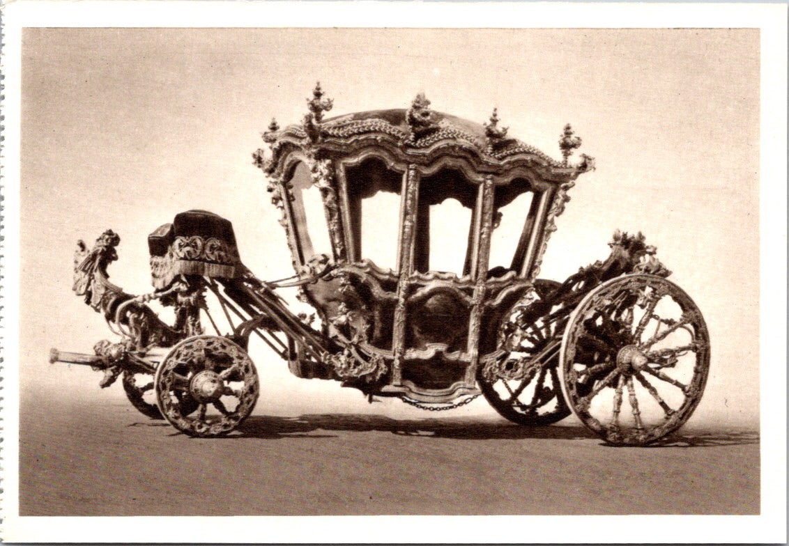 Vintage Postcard King John V's Coach XVIIIth Century Lisbon Portugal Unposted